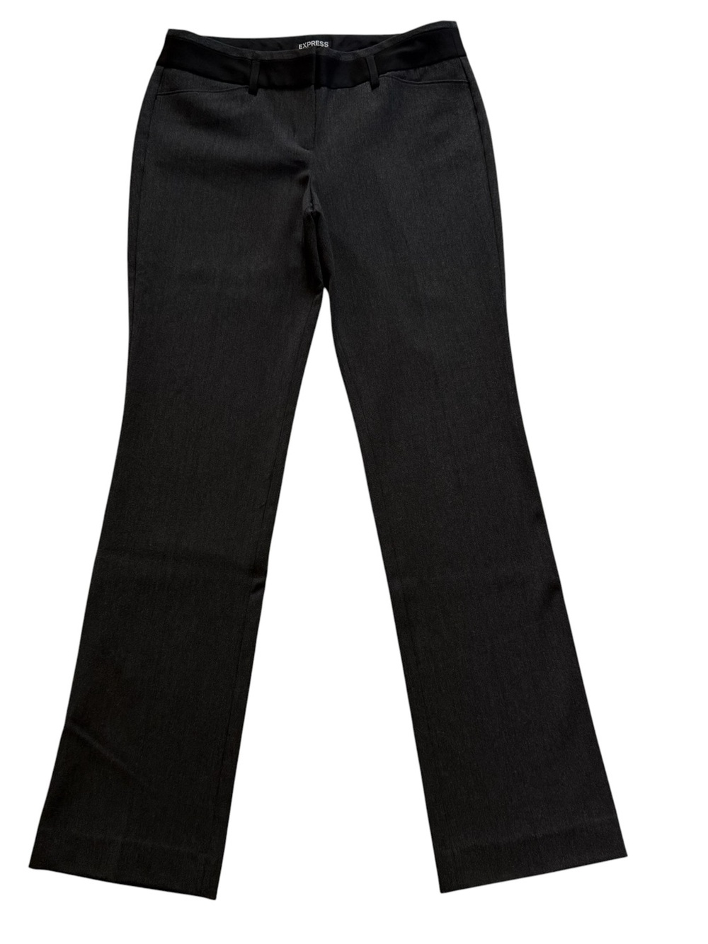 Express Editor Women’s Size 4R Bootcut Business Casual Career Pants Dark Gray